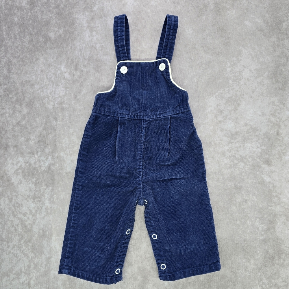 Toddle Time Vintage Navy Blue Corduroy Overalls
